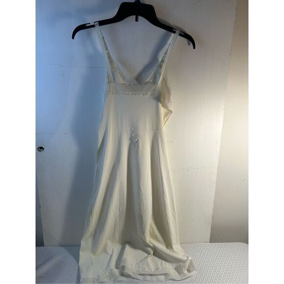 Shadowline cream nylon lace slip maxi gown size 34 USA - Picture 5 of 9